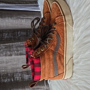 Vans- SK8-Hi MTE in Glazed Ginger/Plaid